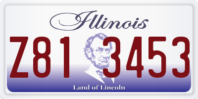 IL license plate Z813453