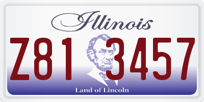 IL license plate Z813457