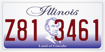 IL license plate Z813461