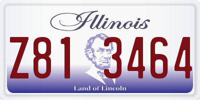 IL license plate Z813464
