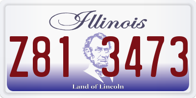 IL license plate Z813473