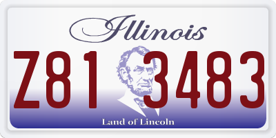 IL license plate Z813483