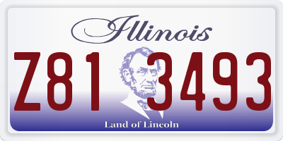 IL license plate Z813493