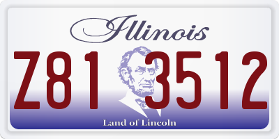 IL license plate Z813512