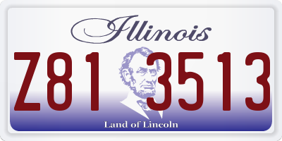 IL license plate Z813513