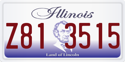 IL license plate Z813515