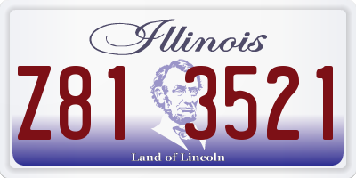 IL license plate Z813521