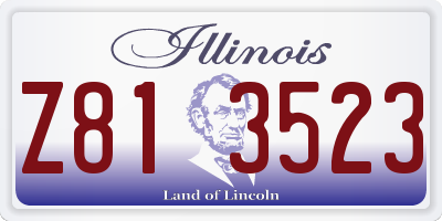 IL license plate Z813523