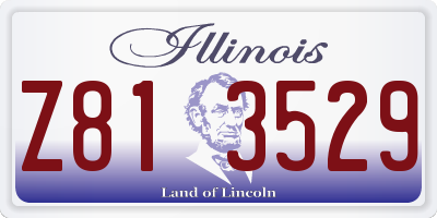 IL license plate Z813529