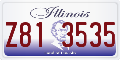IL license plate Z813535