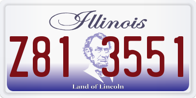 IL license plate Z813551