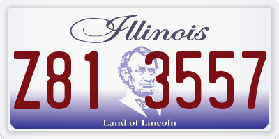 IL license plate Z813557