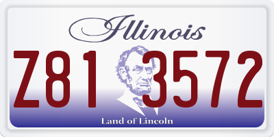 IL license plate Z813572