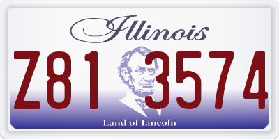 IL license plate Z813574