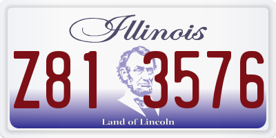 IL license plate Z813576
