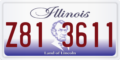 IL license plate Z813611
