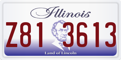 IL license plate Z813613