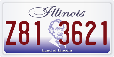 IL license plate Z813621