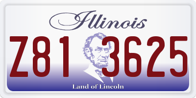 IL license plate Z813625