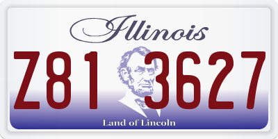 IL license plate Z813627