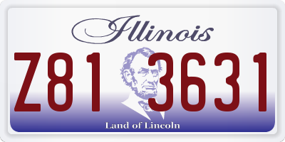 IL license plate Z813631