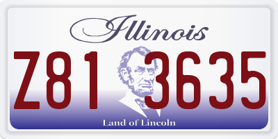 IL license plate Z813635