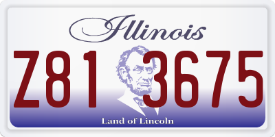 IL license plate Z813675