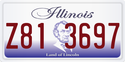 IL license plate Z813697