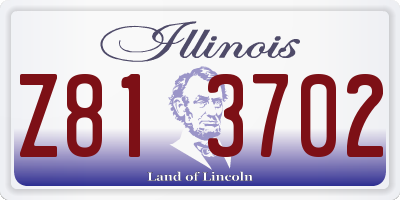 IL license plate Z813702