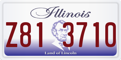 IL license plate Z813710