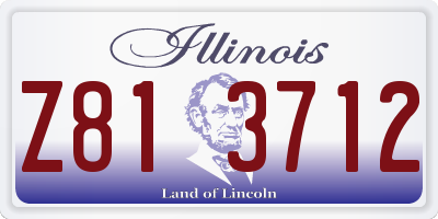 IL license plate Z813712