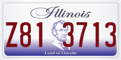 IL license plate Z813713