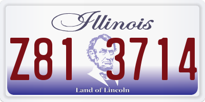 IL license plate Z813714
