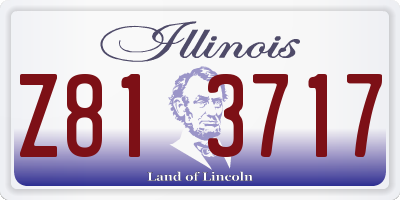 IL license plate Z813717
