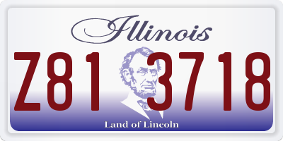 IL license plate Z813718