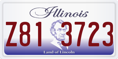IL license plate Z813723