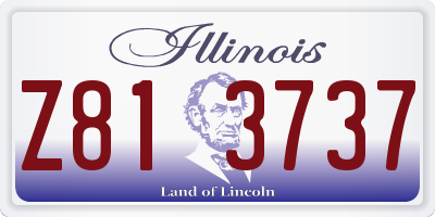 IL license plate Z813737