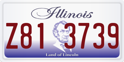 IL license plate Z813739