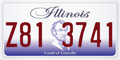 IL license plate Z813741