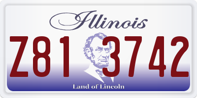 IL license plate Z813742