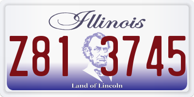 IL license plate Z813745
