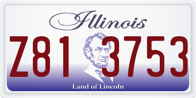 IL license plate Z813753
