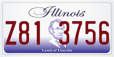 IL license plate Z813756