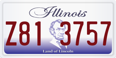 IL license plate Z813757