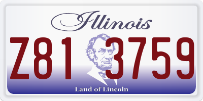 IL license plate Z813759
