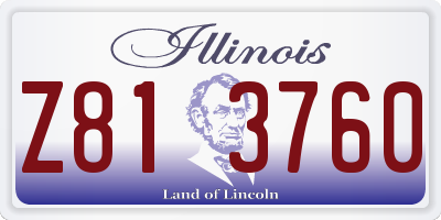 IL license plate Z813760