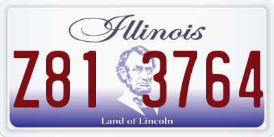 IL license plate Z813764