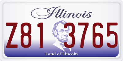 IL license plate Z813765