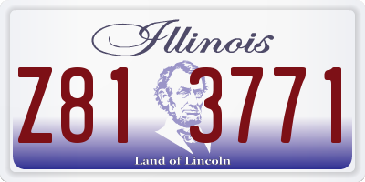 IL license plate Z813771