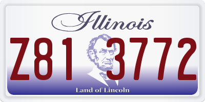 IL license plate Z813772
